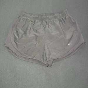 Nike Dri Fit Women's Running Shorts Gray Size Medium Athletic Workout Gym